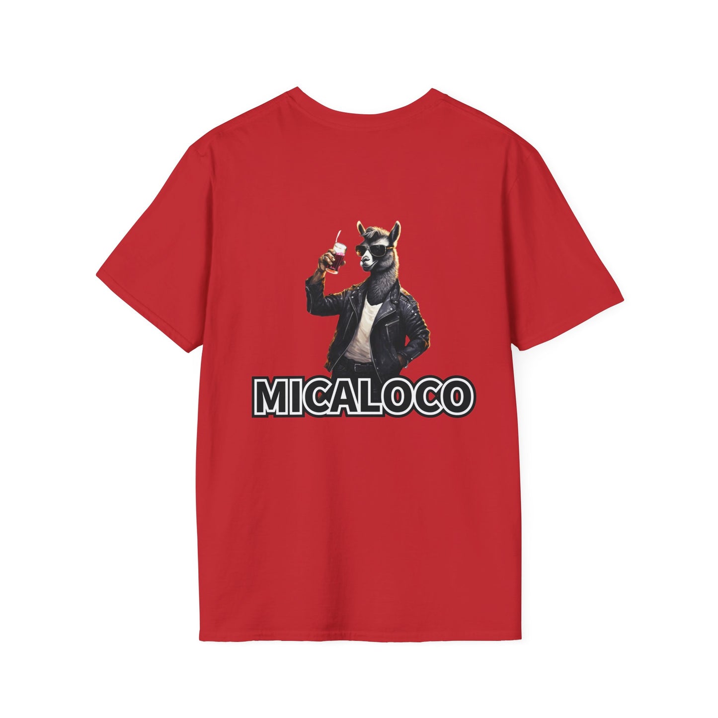 MICALOCO LLAMA BACK LOGO CLASSIC FIT T-SHIRT