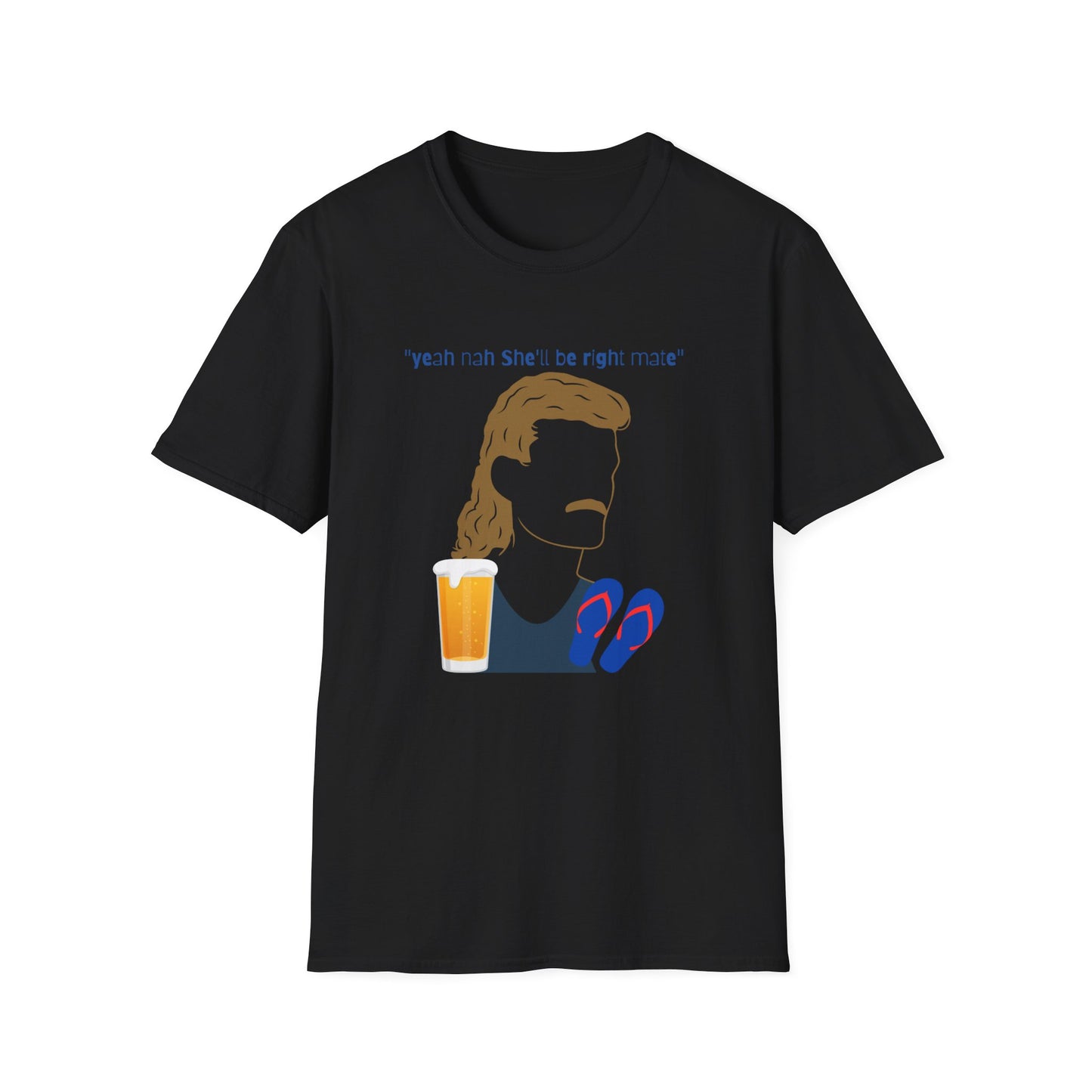 SHE'LL BE RIGHT MATE AUSSIE BOGAN ESSENTIAL CLASSIC FIT T-SHIRT