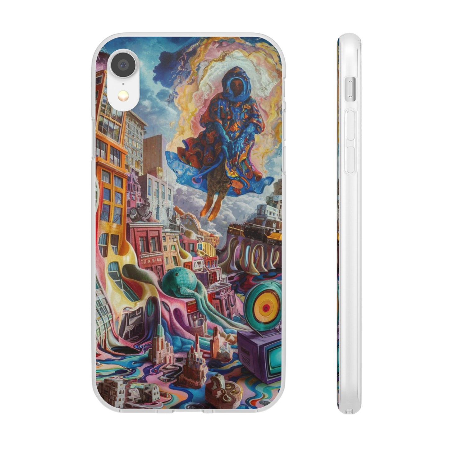 DRIPPY CITY ART IPHONE FLEXI PHONECASE