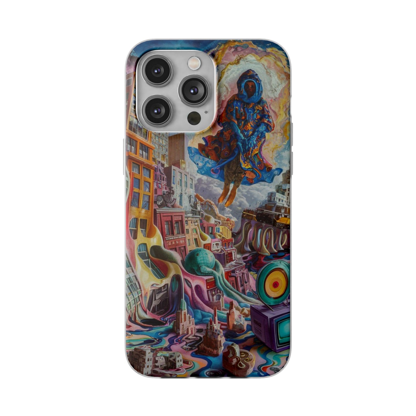 DRIPPY CITY ART IPHONE FLEXI PHONECASE