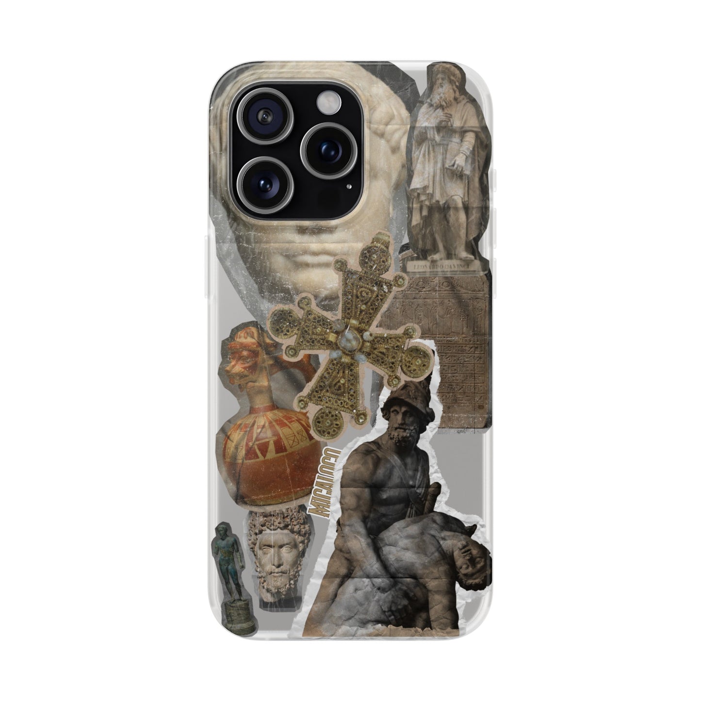 VINTAGE STICKER IPHONE FLEXI PHONECASE