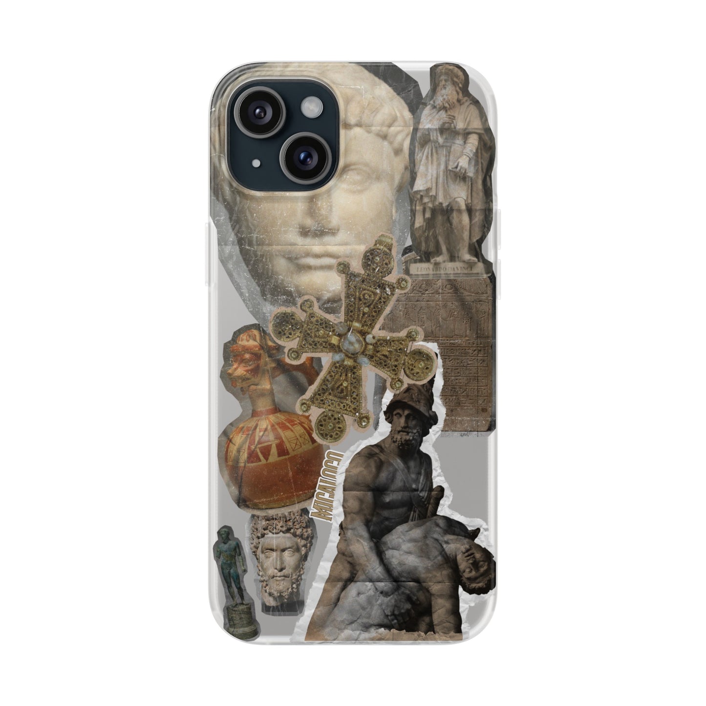 VINTAGE STICKER IPHONE FLEXI PHONECASE