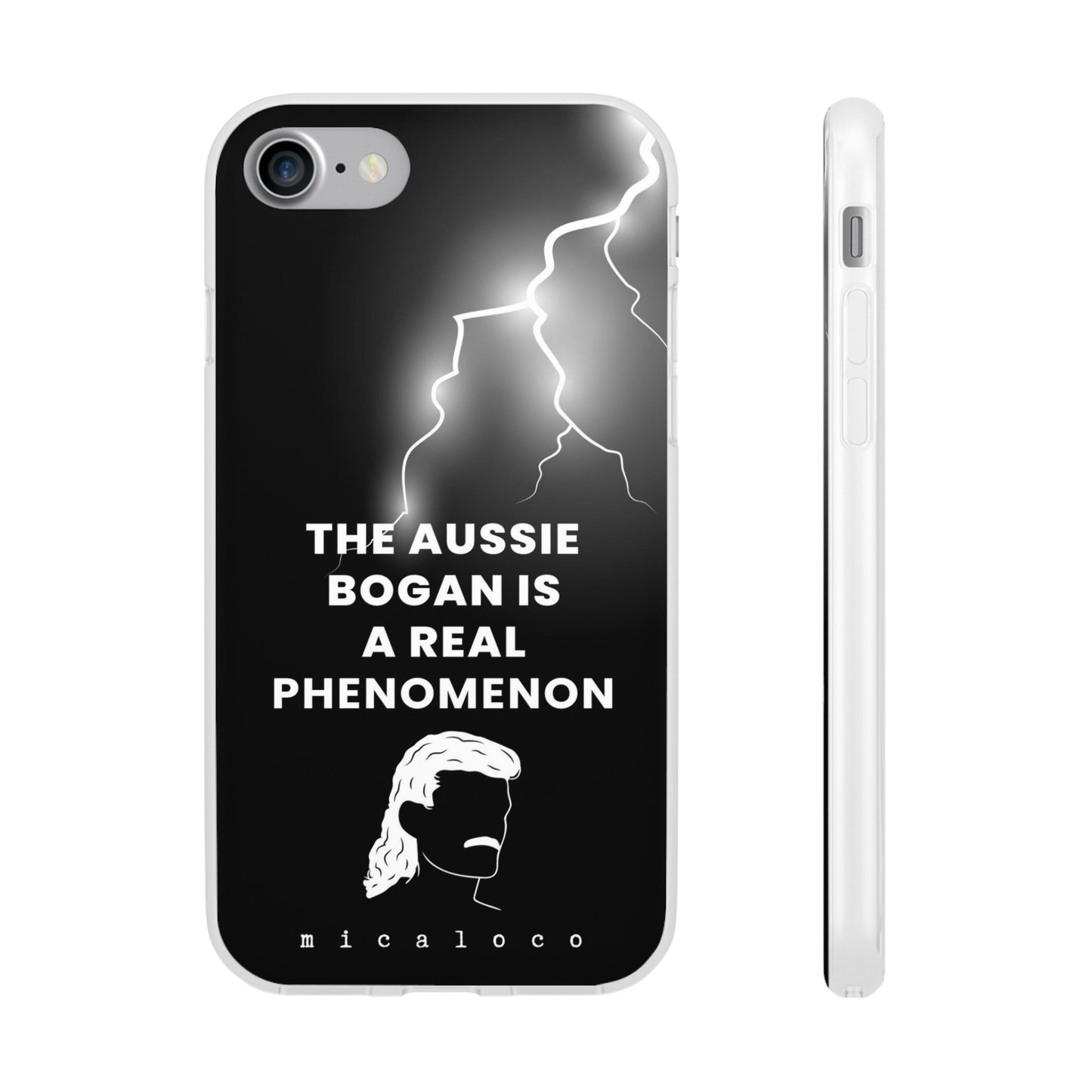 AUSSIE BOGAN PHENOMENON LIGHTENING BLACK FLEXI PH CASE