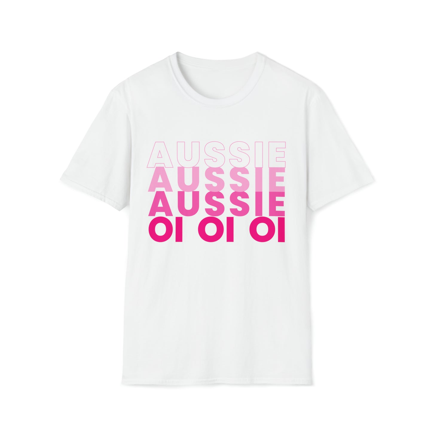 AUSSIE OI (PINK.WHT) T-SHIRT
