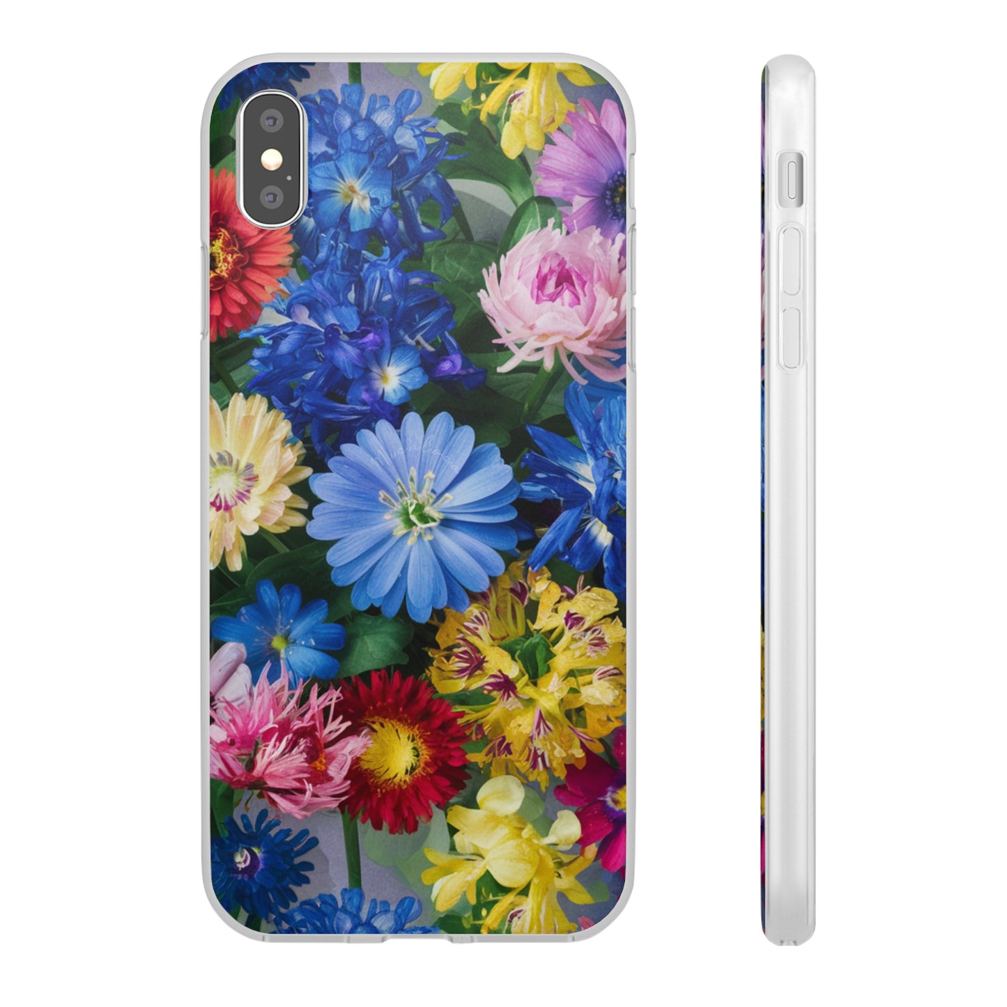 COLOURFUL FLOWER IPHONE FLEXI PHONECASE