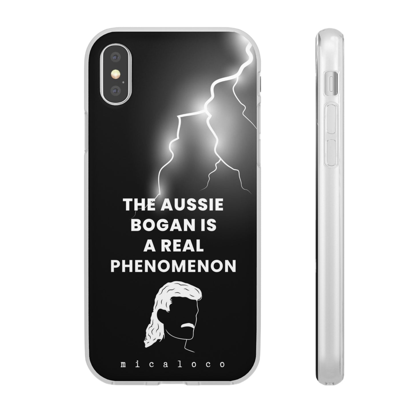 AUSSIE BOGAN PHENOMENON LIGHTENING BLACK FLEXI PH CASE