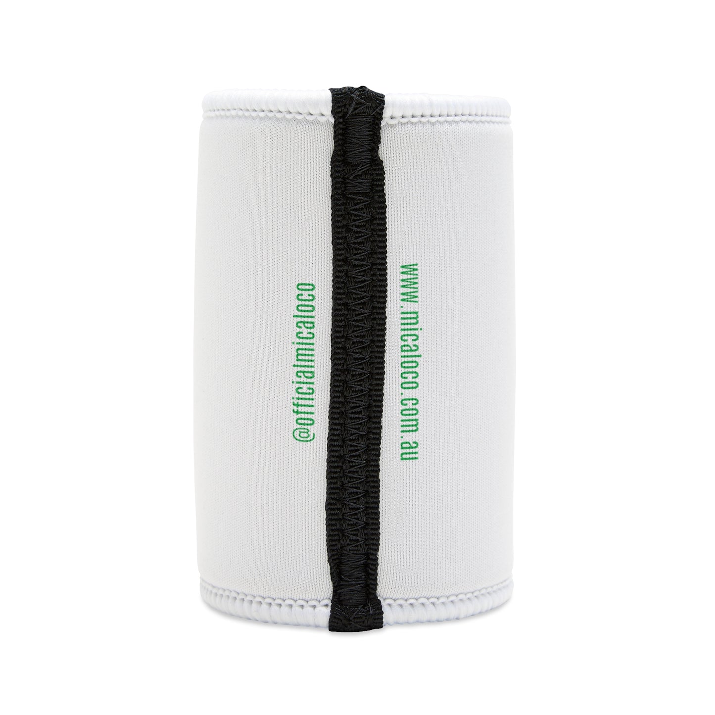 AUSSIE OI (WHT, YELLOW, GRN) WHITE STUBBY COOLER
