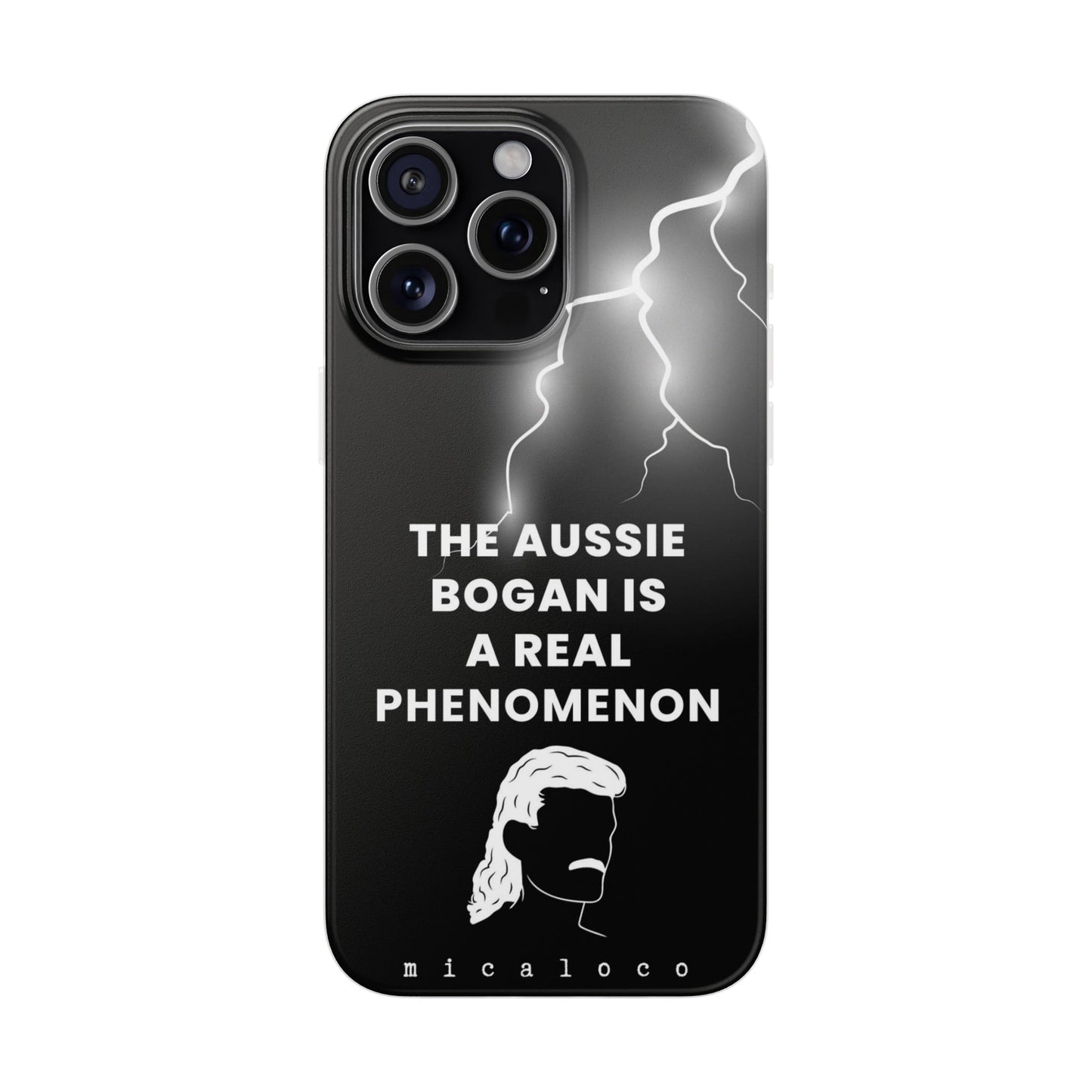 AUSSIE BOGAN PHENOMENON LIGHTENING BLACK FLEXI PH CASE