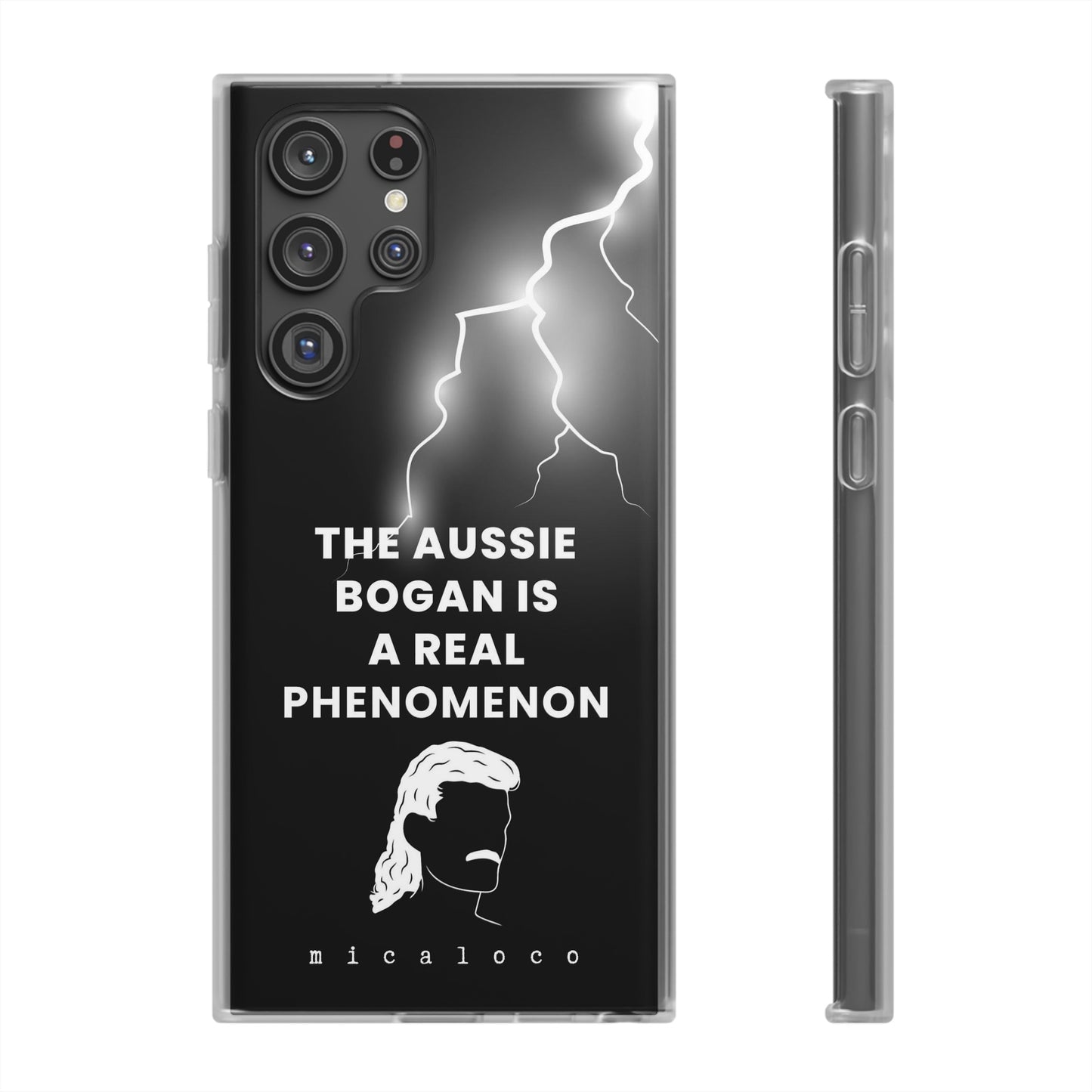 AUSSIE BOGAN PHENOMENON LIGHTENING BLACK FLEXI PH CASE