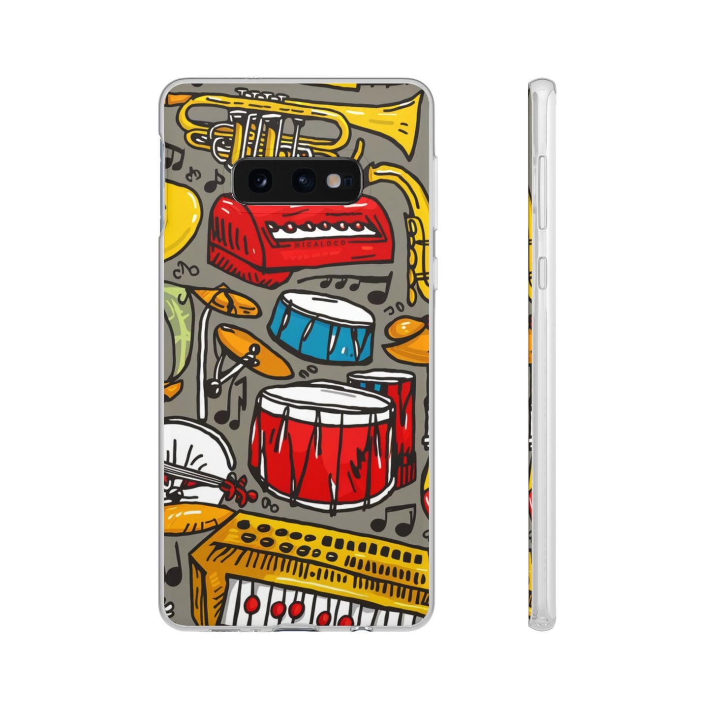 CARTOON MUSIC SAMSUNG FLEXI PHONECASE