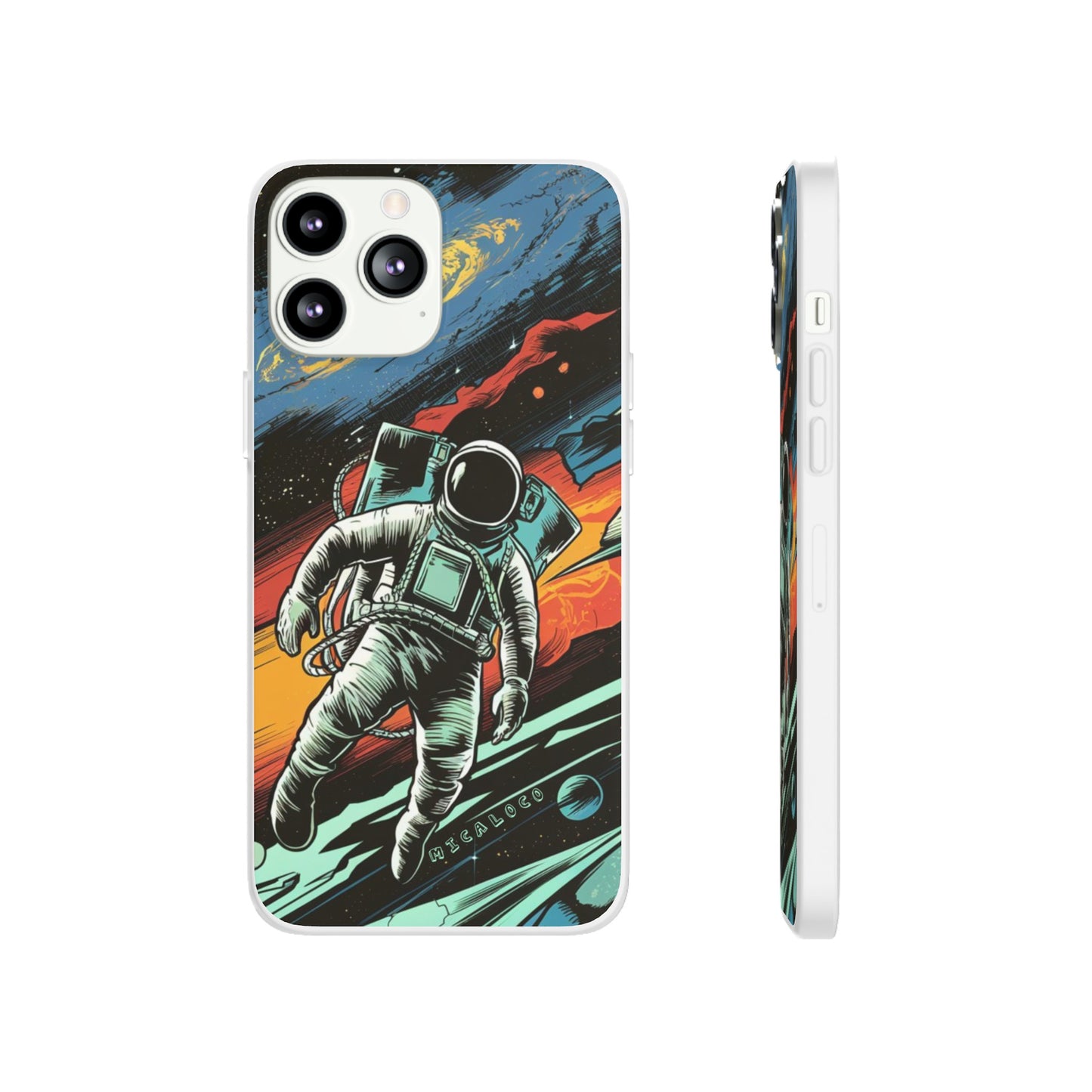 SPACEMAN IPHONE FLEXI PHONECASE