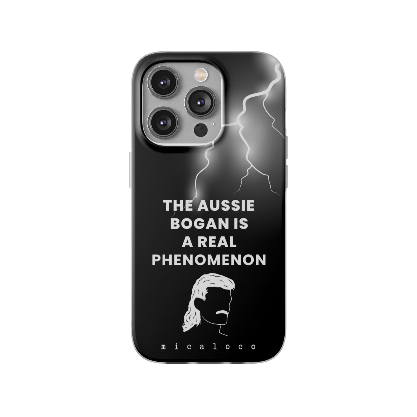 AUSSIE BOGAN PHENOMENON LIGHTENING BLACK FLEXI PH CASE