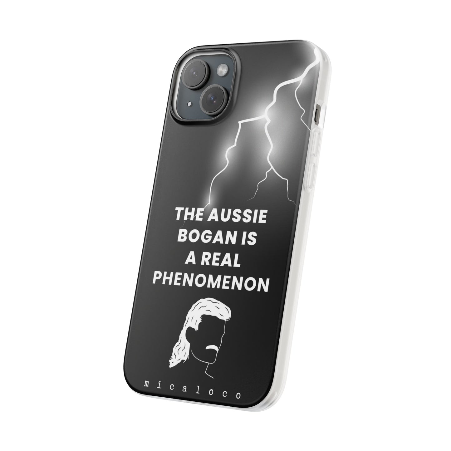 AUSSIE BOGAN PHENOMENON LIGHTENING BLACK FLEXI PH CASE