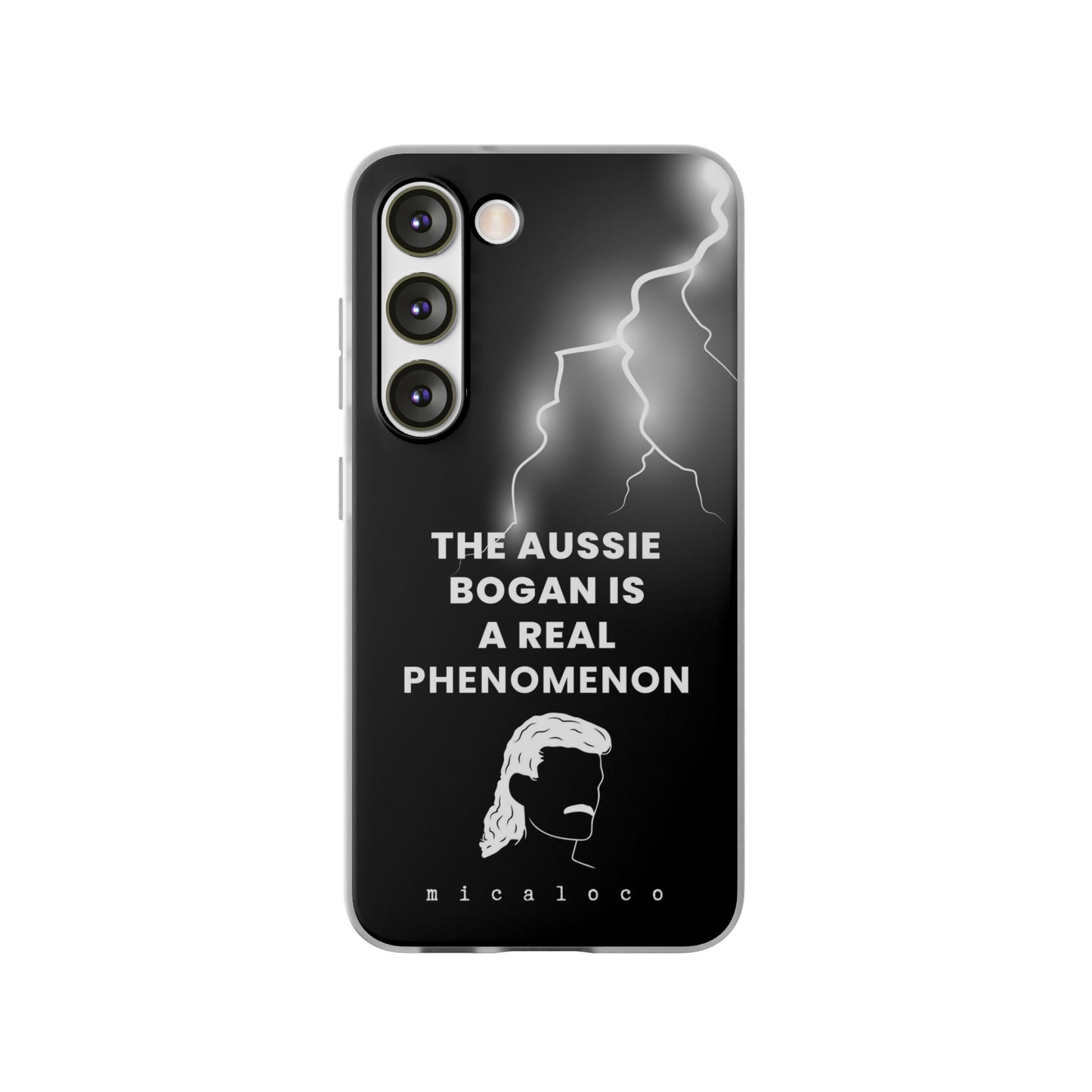 AUSSIE BOGAN PHENOMENON LIGHTENING BLACK FLEXI PH CASE