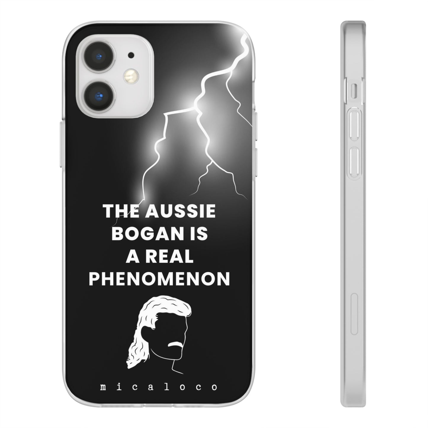 AUSSIE BOGAN PHENOMENON LIGHTENING BLACK FLEXI PH CASE