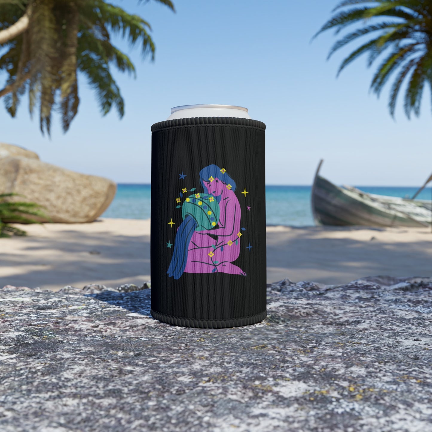 AQUARIUS ART STUBBY COOLER