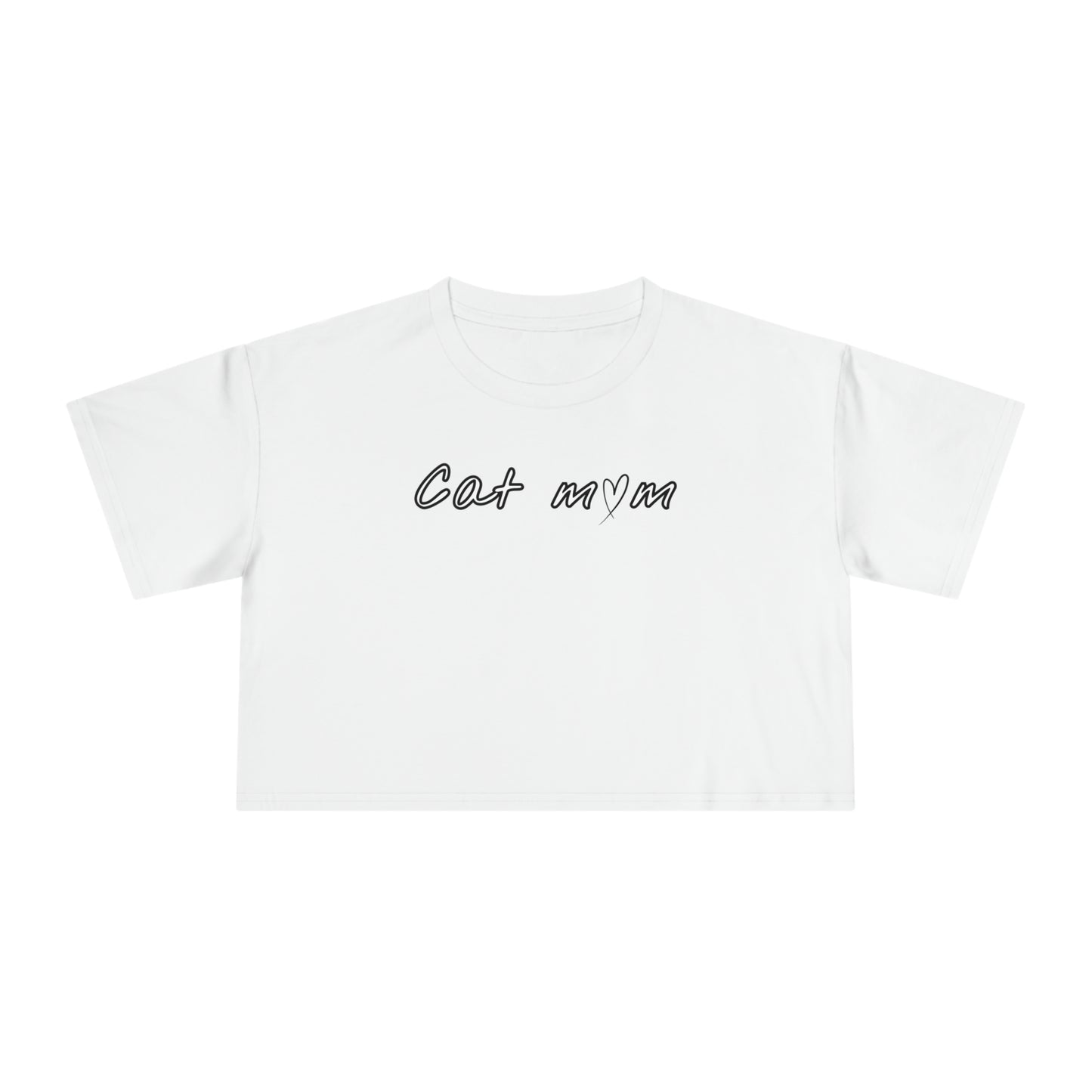 CAT MOM CROP T-SHIRT