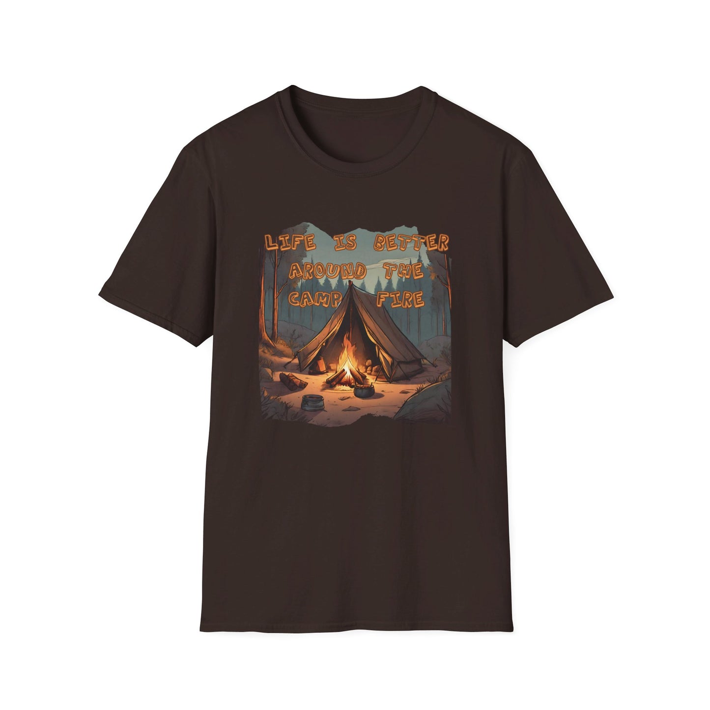 LIFE IS BETTER AROUND THE CAMPFIRE CLASSIC FIT T-SHIRT