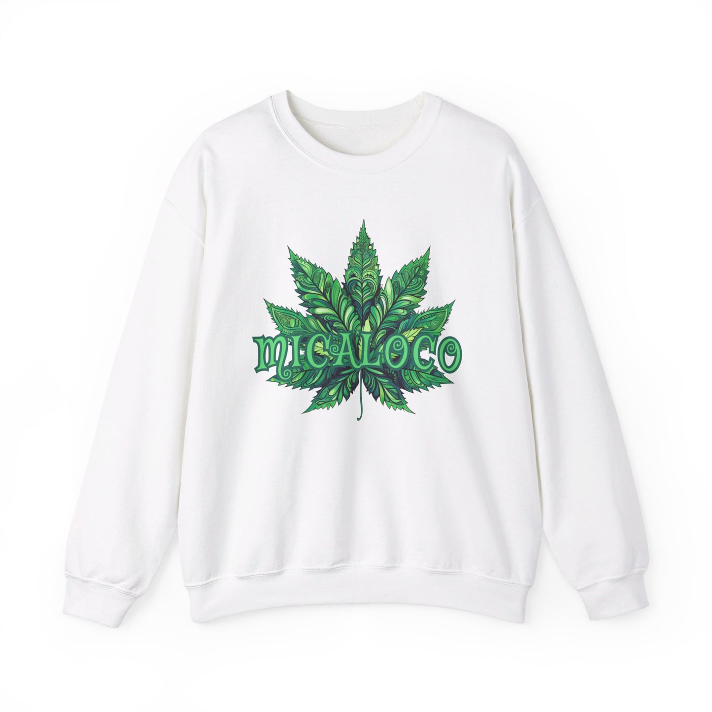 FLORAL WEED LEAF MICALOCO CREWNECK