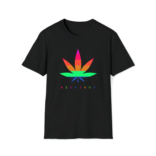 MULTI-COLOURED MARYJANE LEAF BLACK LABEL T-SHIRT