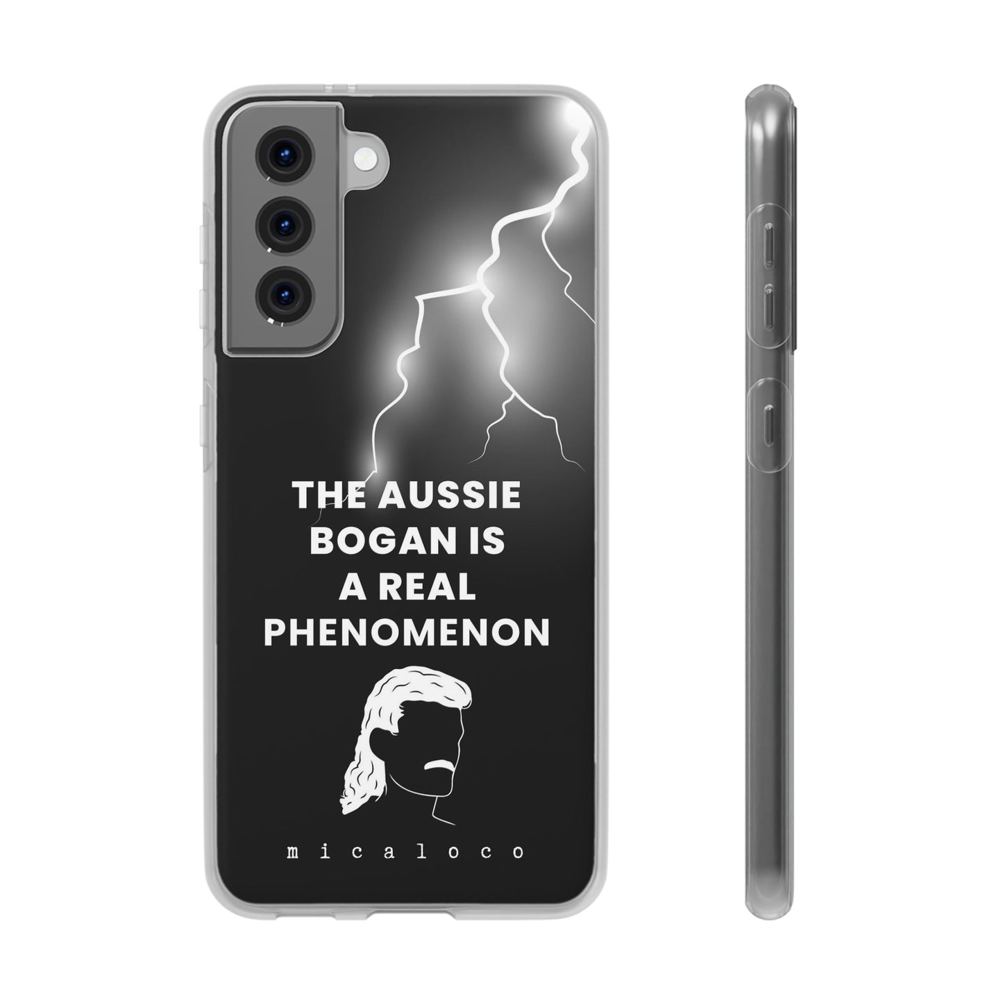 AUSSIE BOGAN PHENOMENON LIGHTENING BLACK FLEXI PH CASE