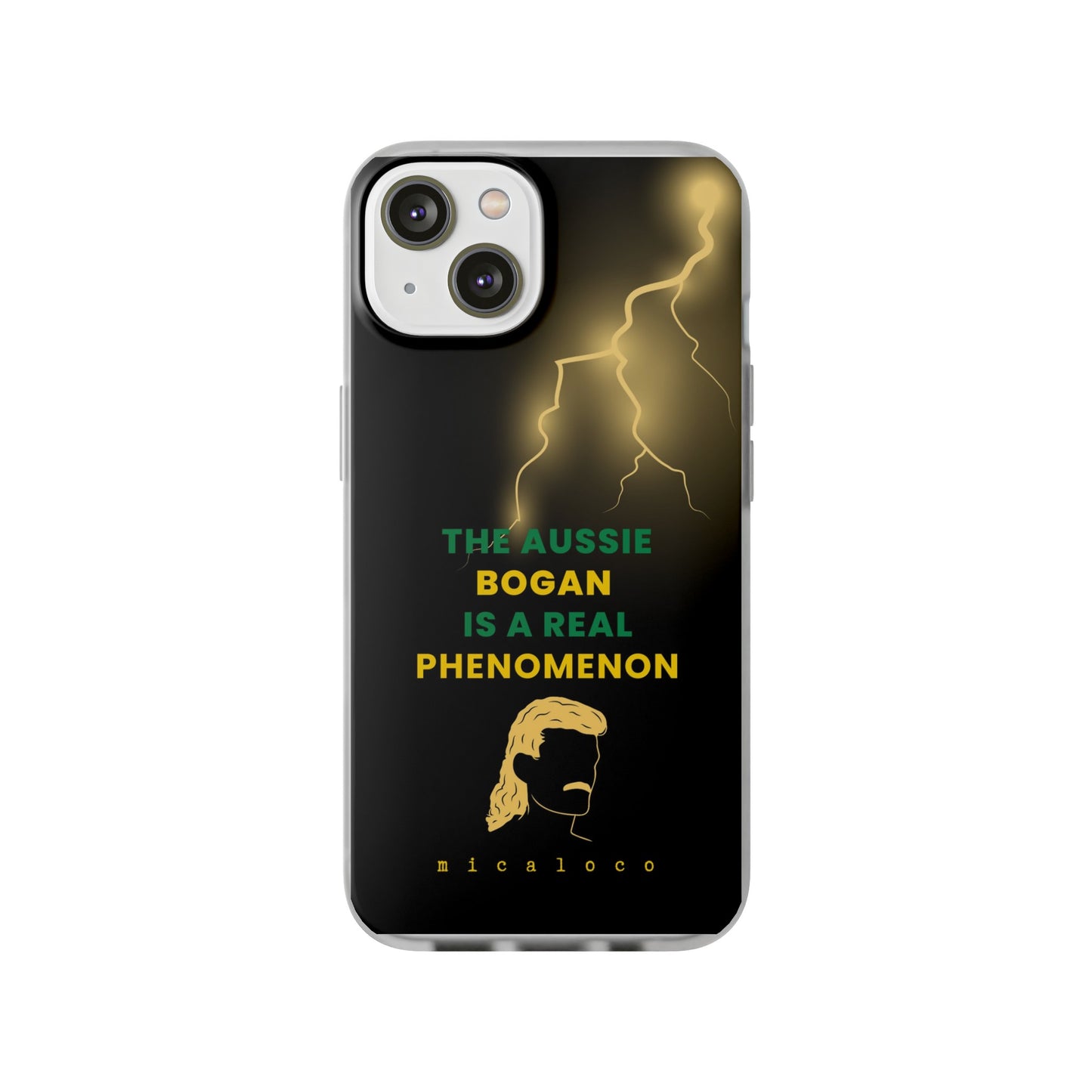 AUSSIE BOGAN PHENOMENON LIGHTENING COLOURED FLEXI PH CASE