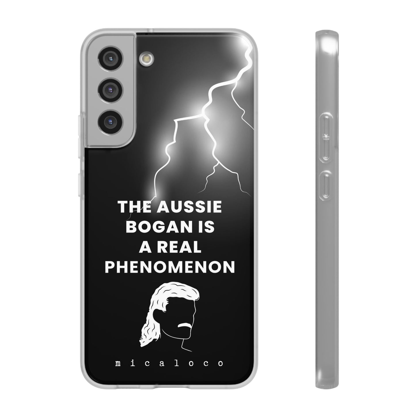 AUSSIE BOGAN PHENOMENON LIGHTENING BLACK FLEXI PH CASE