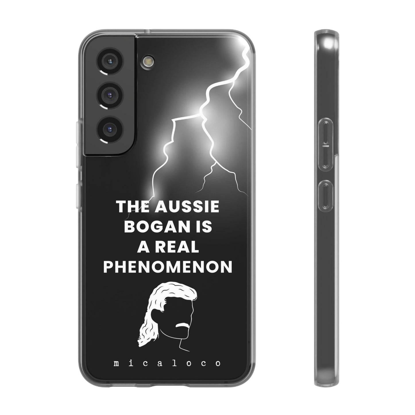 AUSSIE BOGAN PHENOMENON LIGHTENING BLACK FLEXI PH CASE
