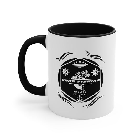 GONE FISHING (COLOURED) COFFEE MUGS