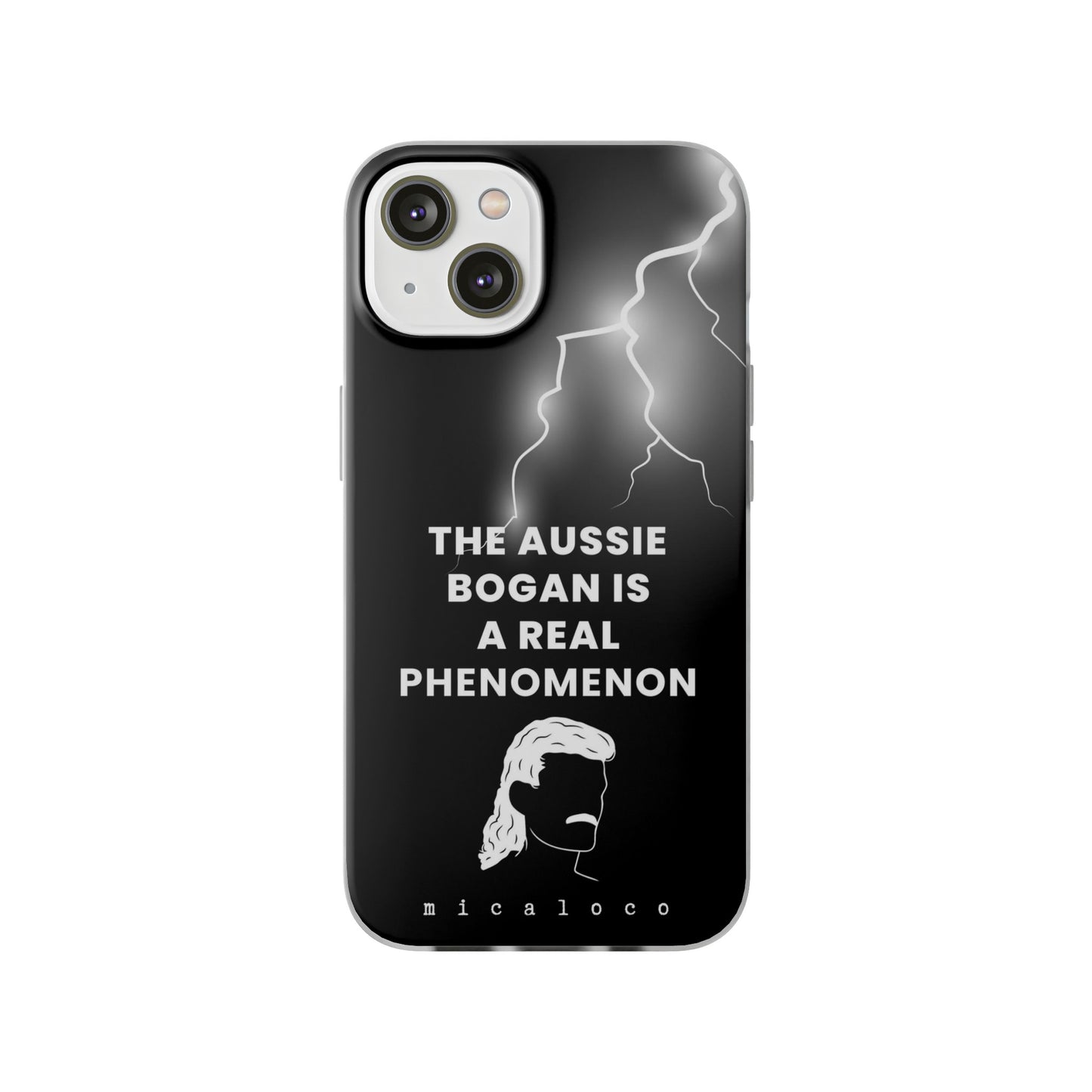 AUSSIE BOGAN PHENOMENON LIGHTENING BLACK FLEXI PH CASE