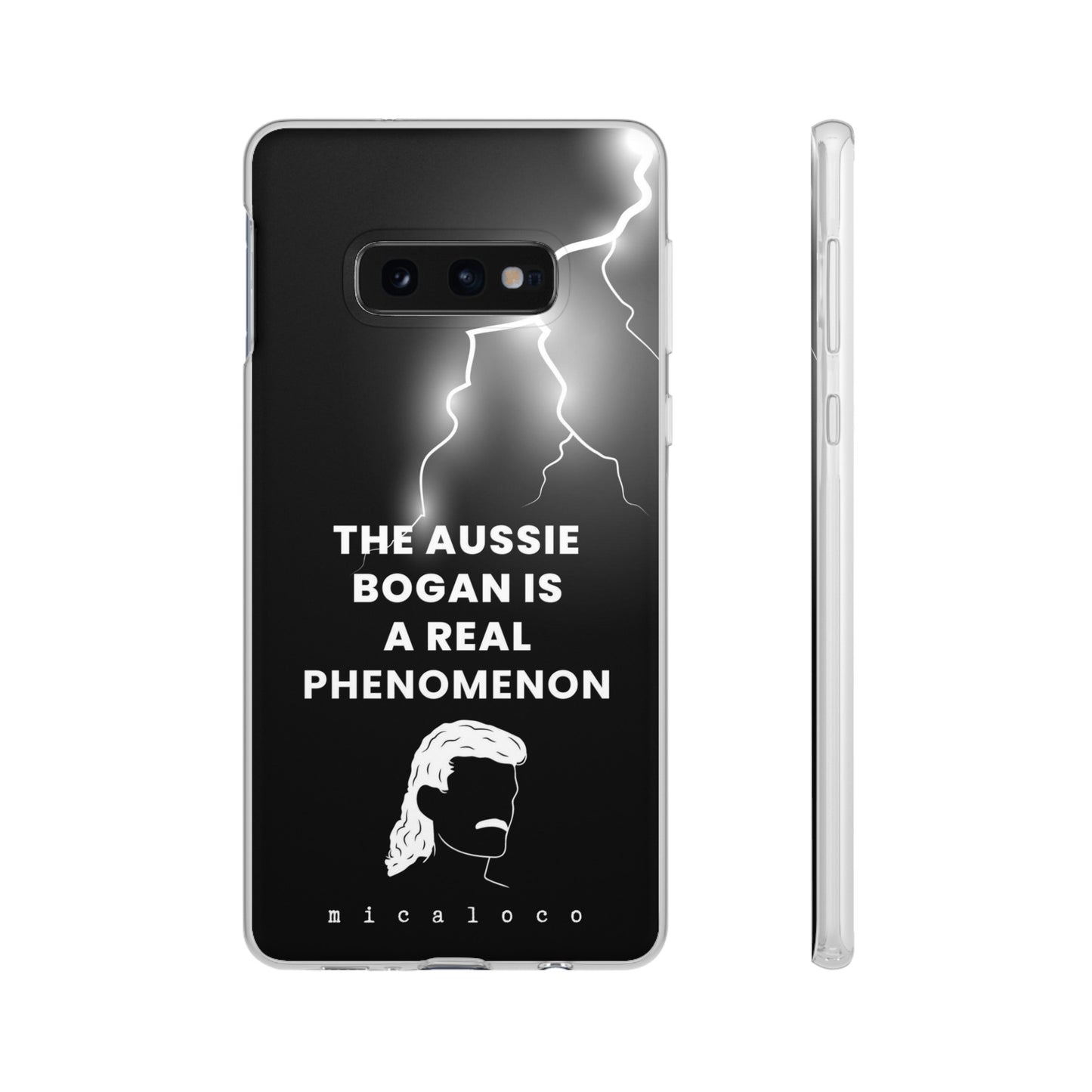 AUSSIE BOGAN PHENOMENON LIGHTENING BLACK FLEXI PH CASE