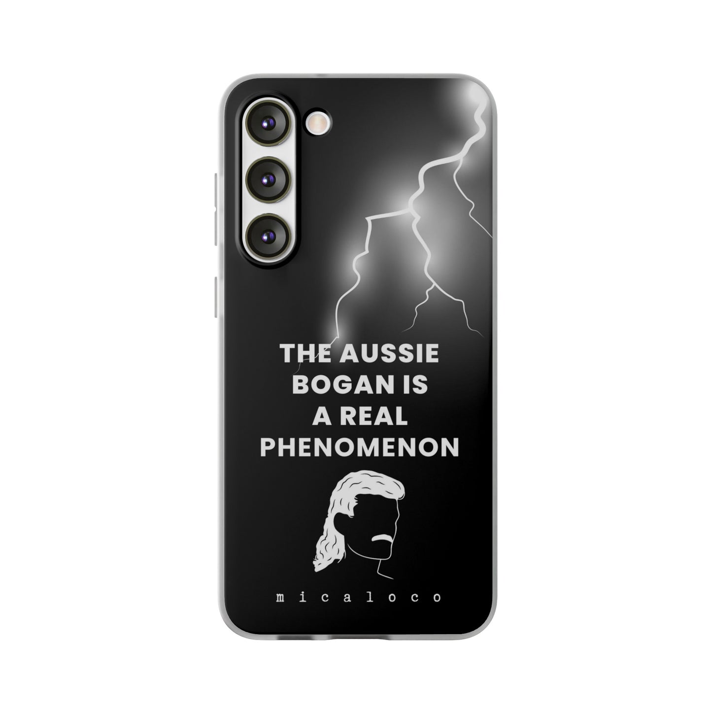 AUSSIE BOGAN PHENOMENON LIGHTENING BLACK FLEXI PH CASE