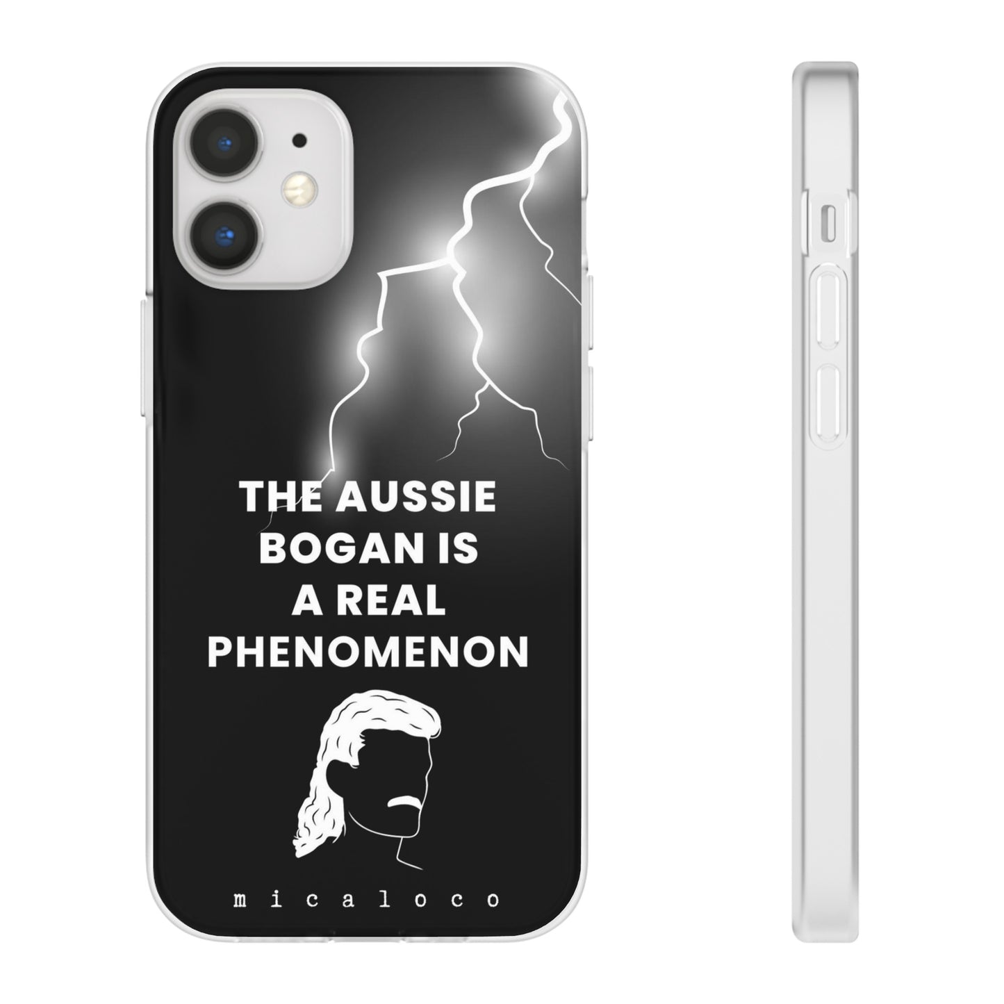 AUSSIE BOGAN PHENOMENON LIGHTENING BLACK FLEXI PH CASE