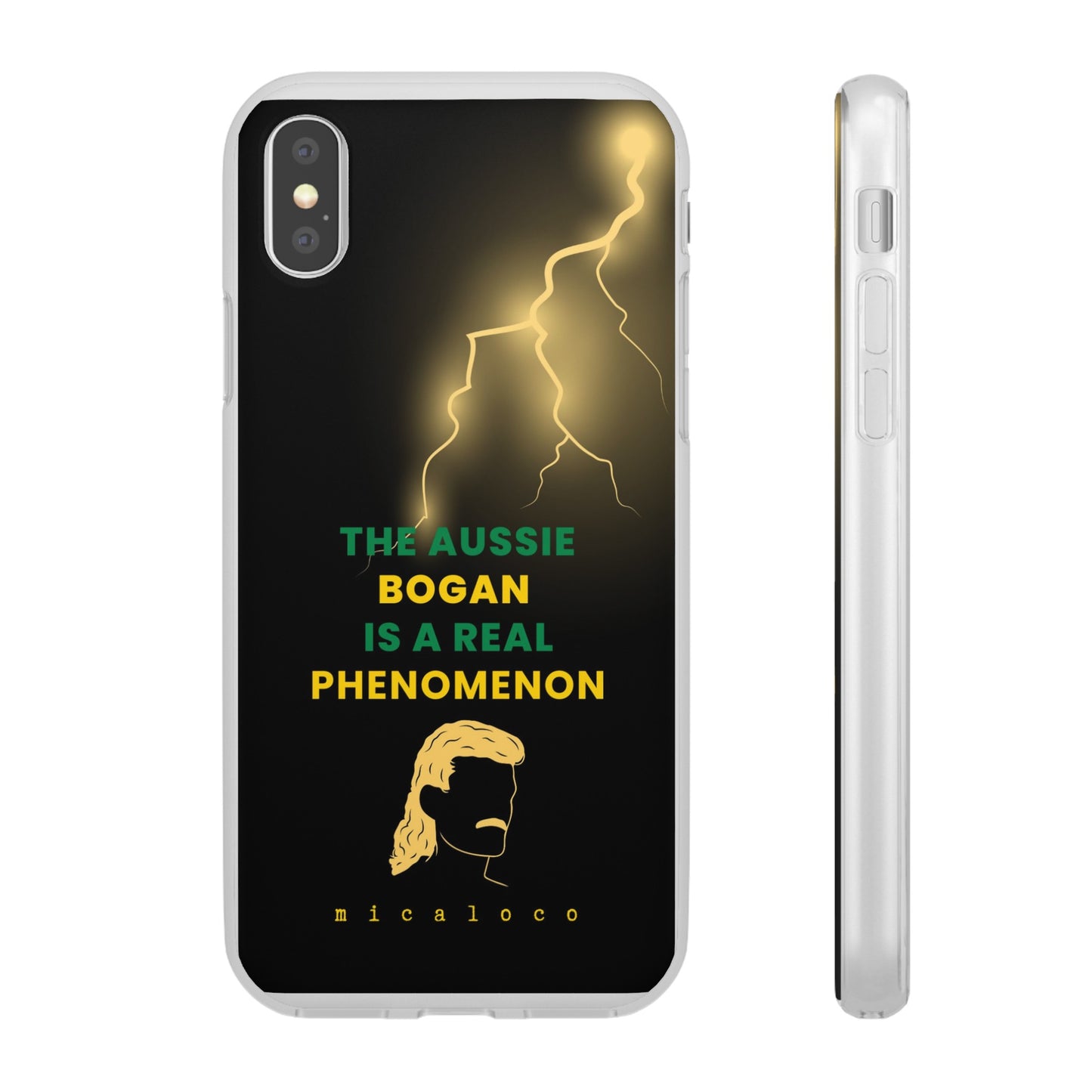 AUSSIE BOGAN PHENOMENON LIGHTENING COLOURED FLEXI PH CASE