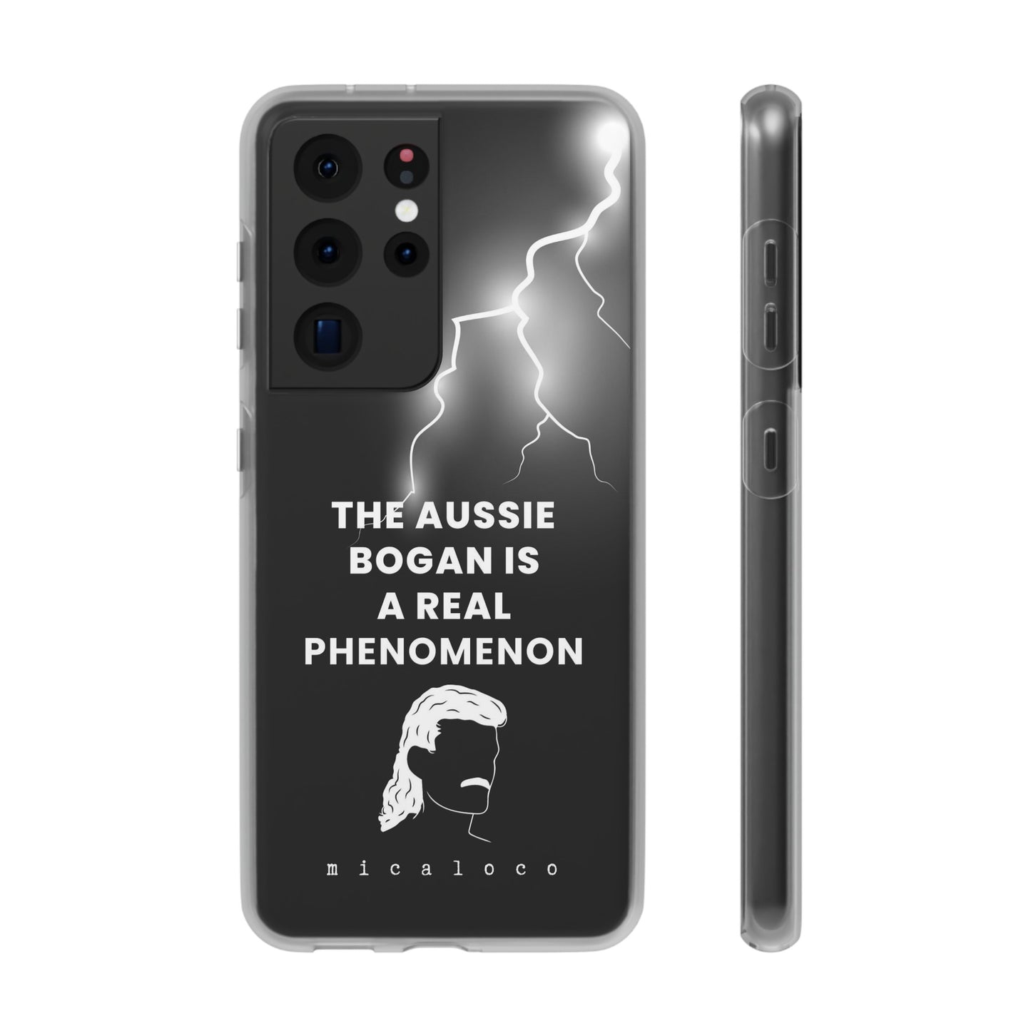 AUSSIE BOGAN PHENOMENON LIGHTENING BLACK FLEXI PH CASE