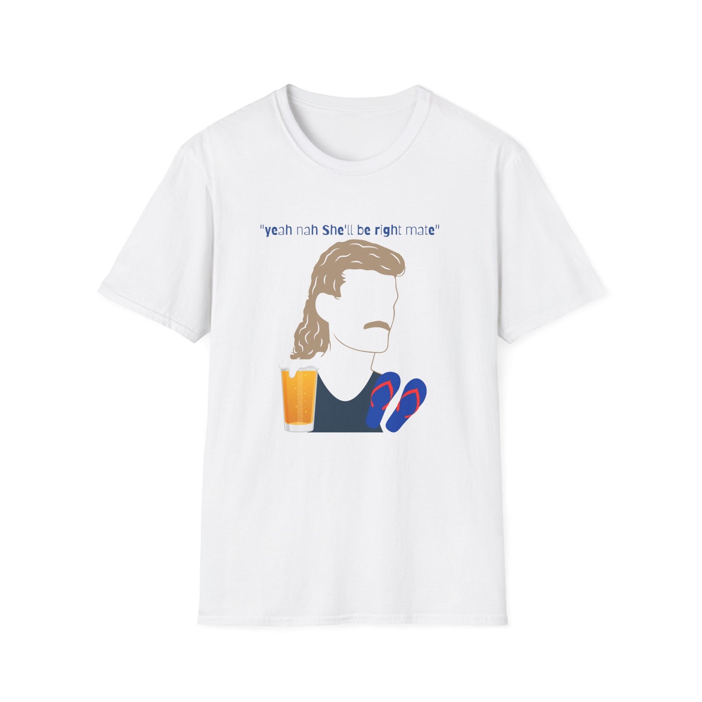 SHE'LL BE RIGHT MATE AUSSIE BOGAN ESSENTIAL CLASSIC FIT T-SHIRT