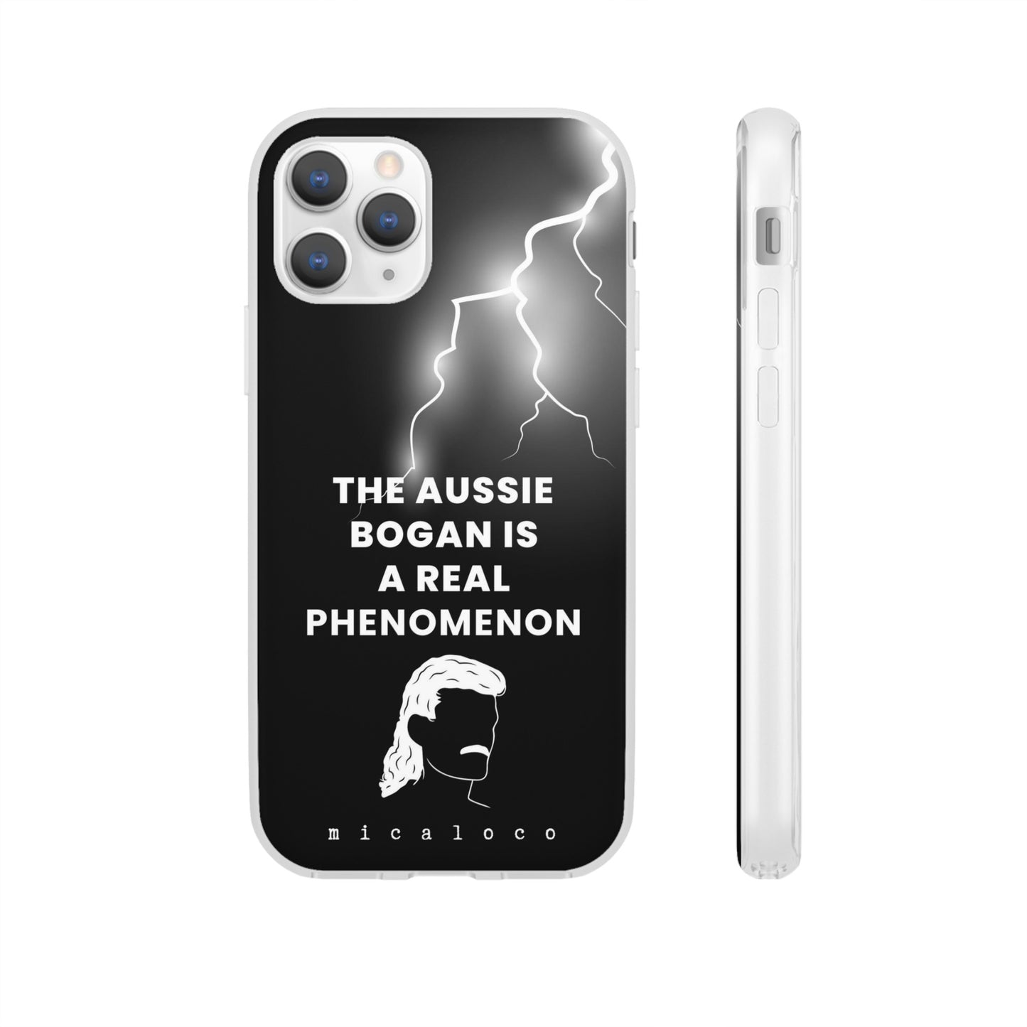 AUSSIE BOGAN PHENOMENON LIGHTENING BLACK FLEXI PH CASE