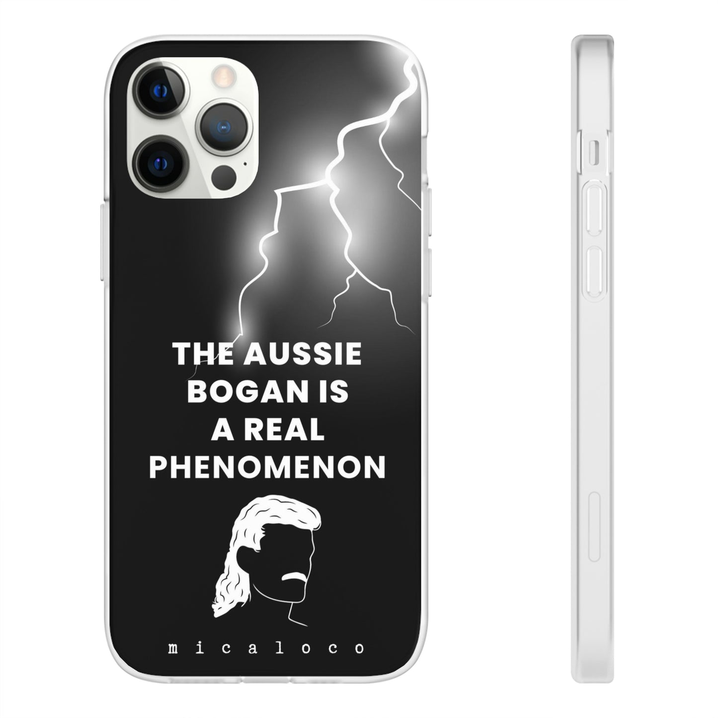 AUSSIE BOGAN PHENOMENON LIGHTENING BLACK FLEXI PH CASE