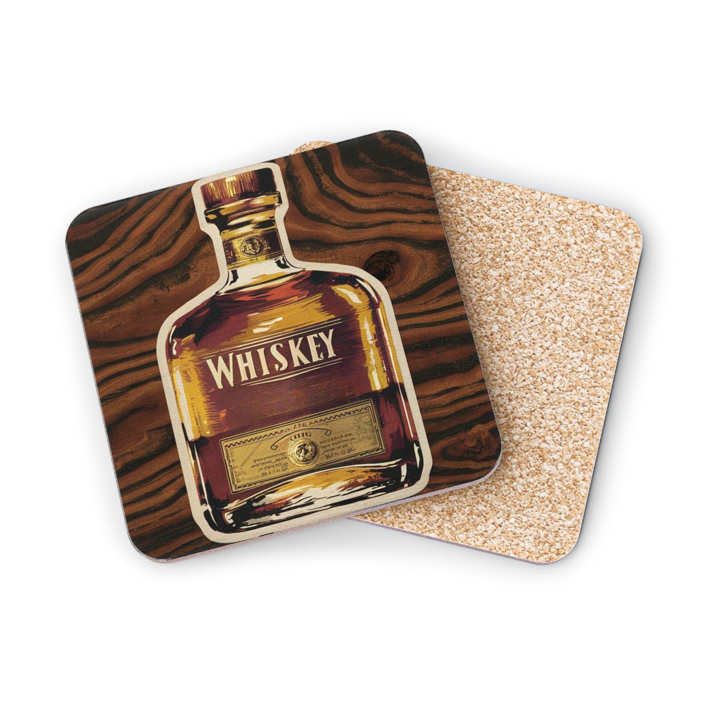 WHISKEY BOTTLE COASTER