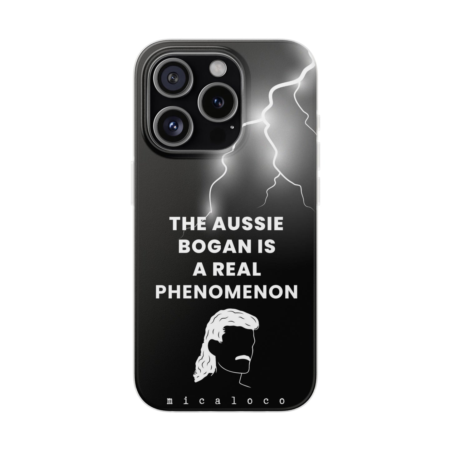 AUSSIE BOGAN PHENOMENON LIGHTENING BLACK FLEXI PH CASE