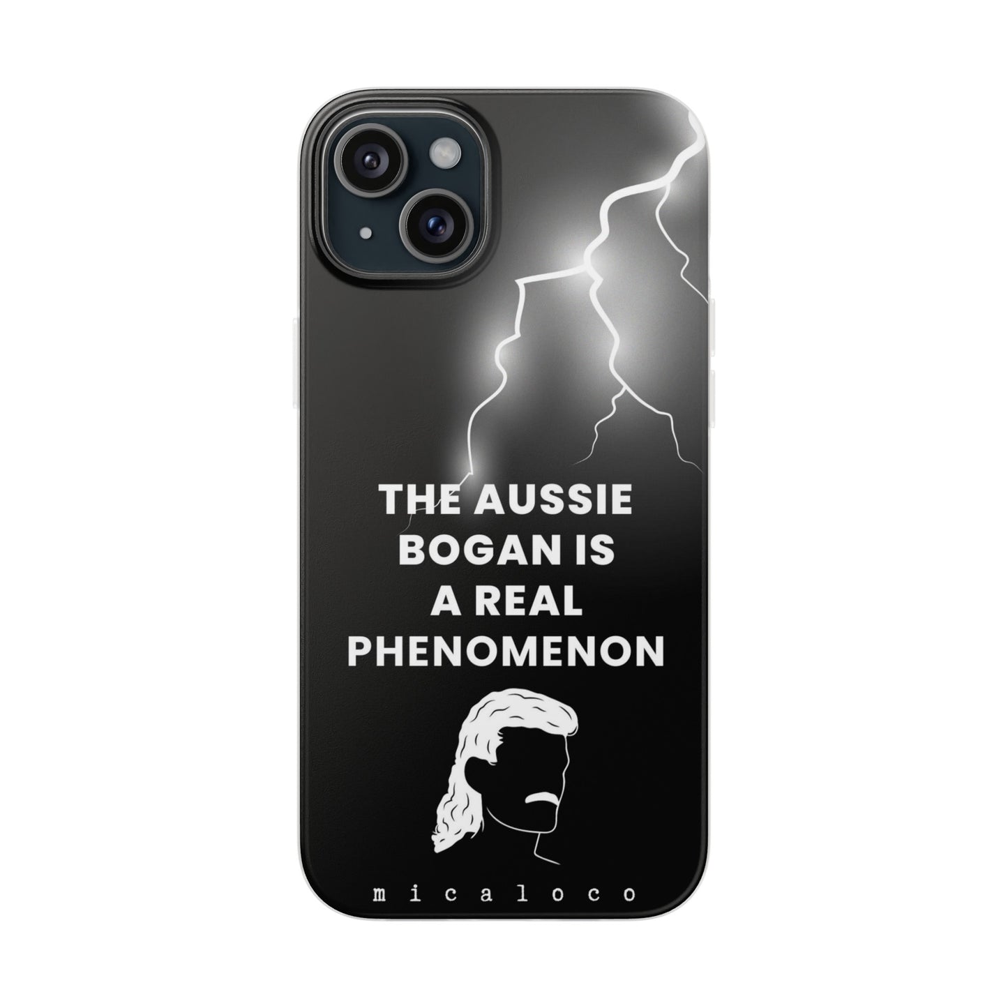 AUSSIE BOGAN PHENOMENON LIGHTENING BLACK FLEXI PH CASE