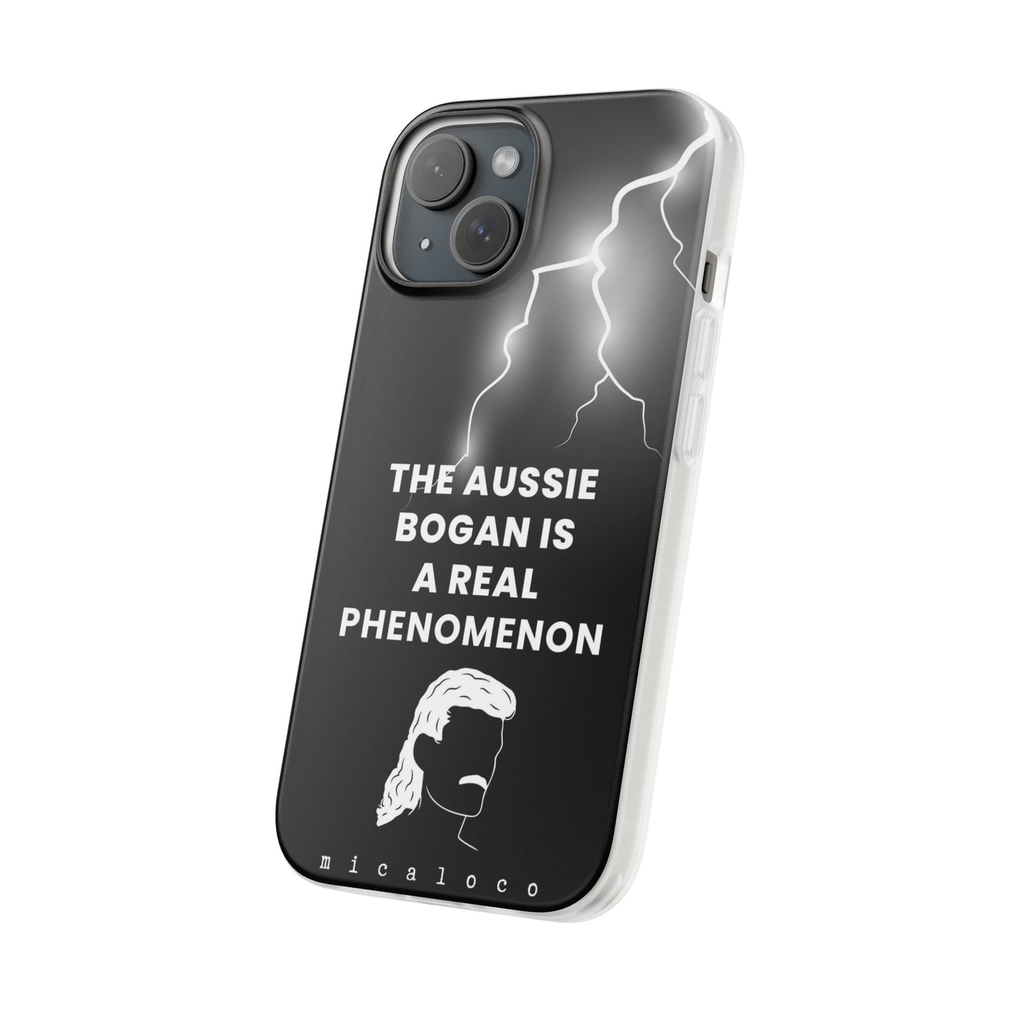 AUSSIE BOGAN PHENOMENON LIGHTENING BLACK FLEXI PH CASE
