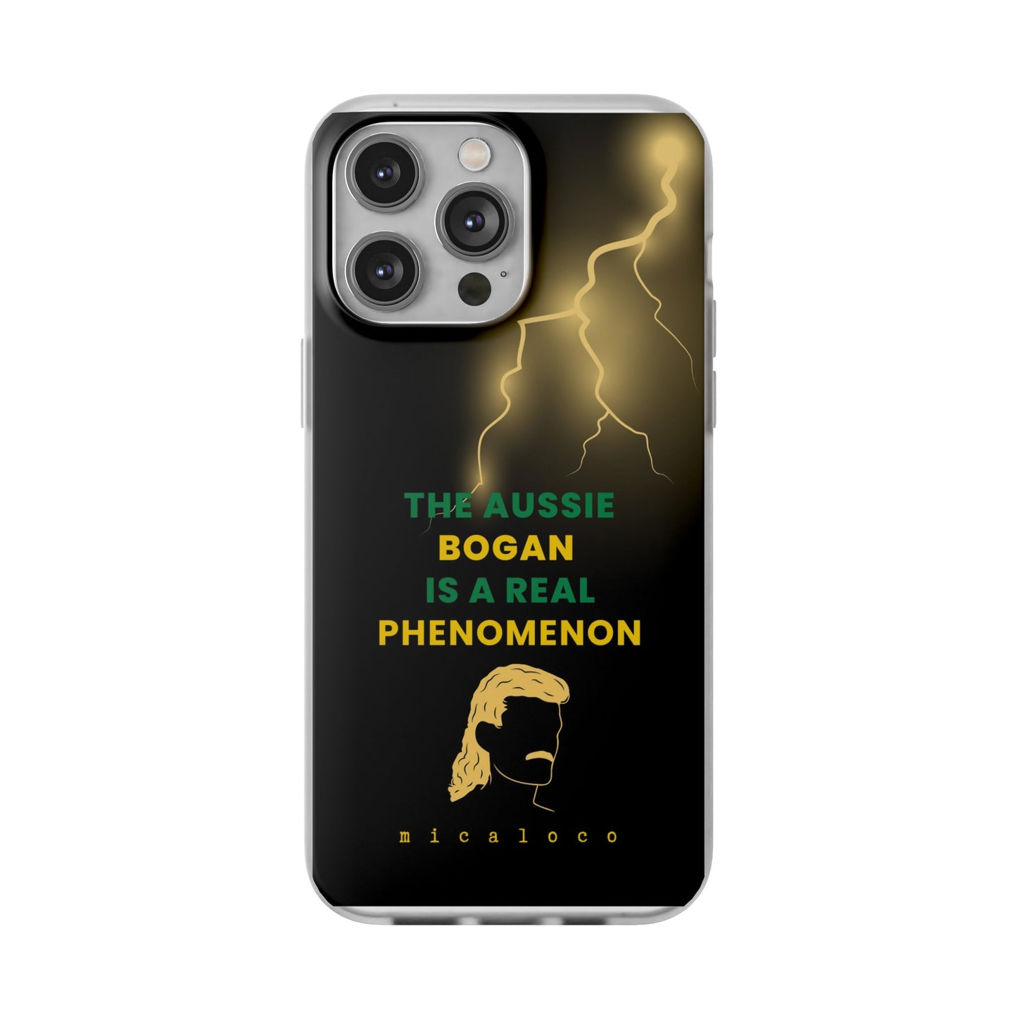 AUSSIE BOGAN PHENOMENON LIGHTENING COLOURED FLEXI PH CASE