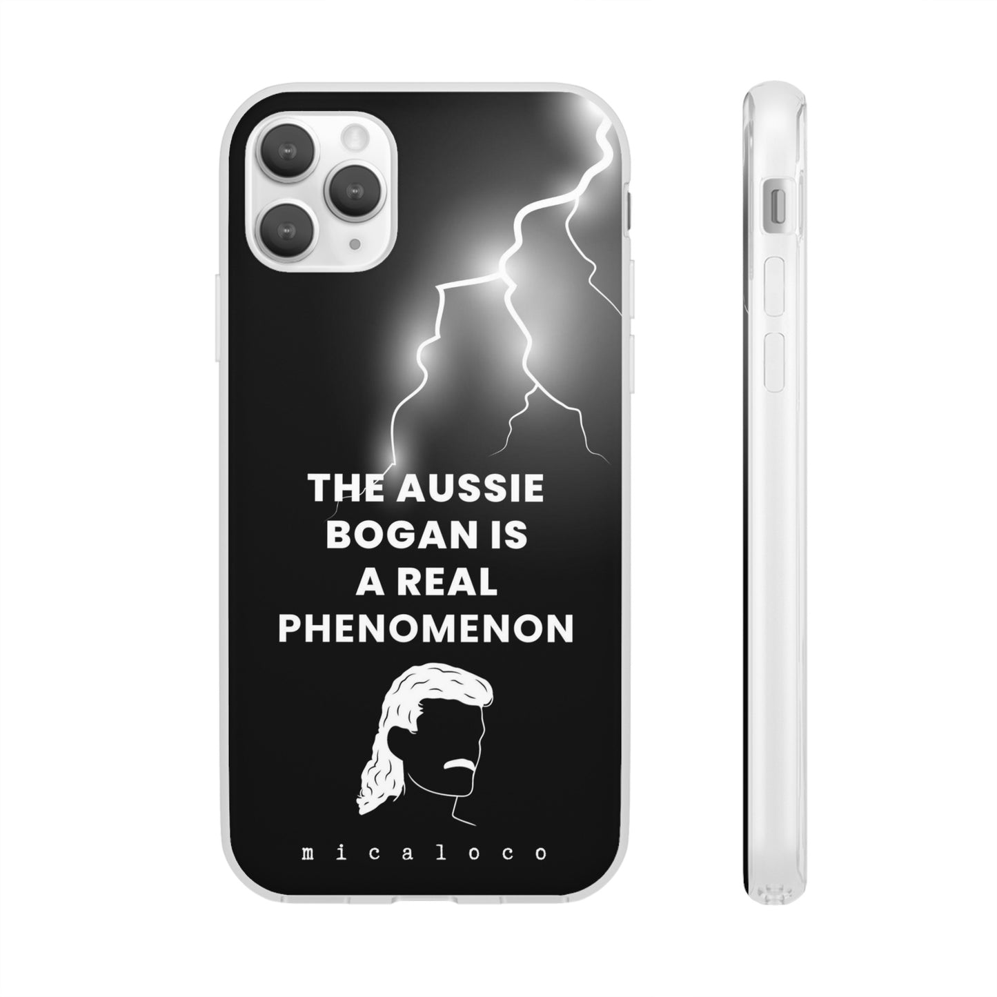 AUSSIE BOGAN PHENOMENON LIGHTENING BLACK FLEXI PH CASE
