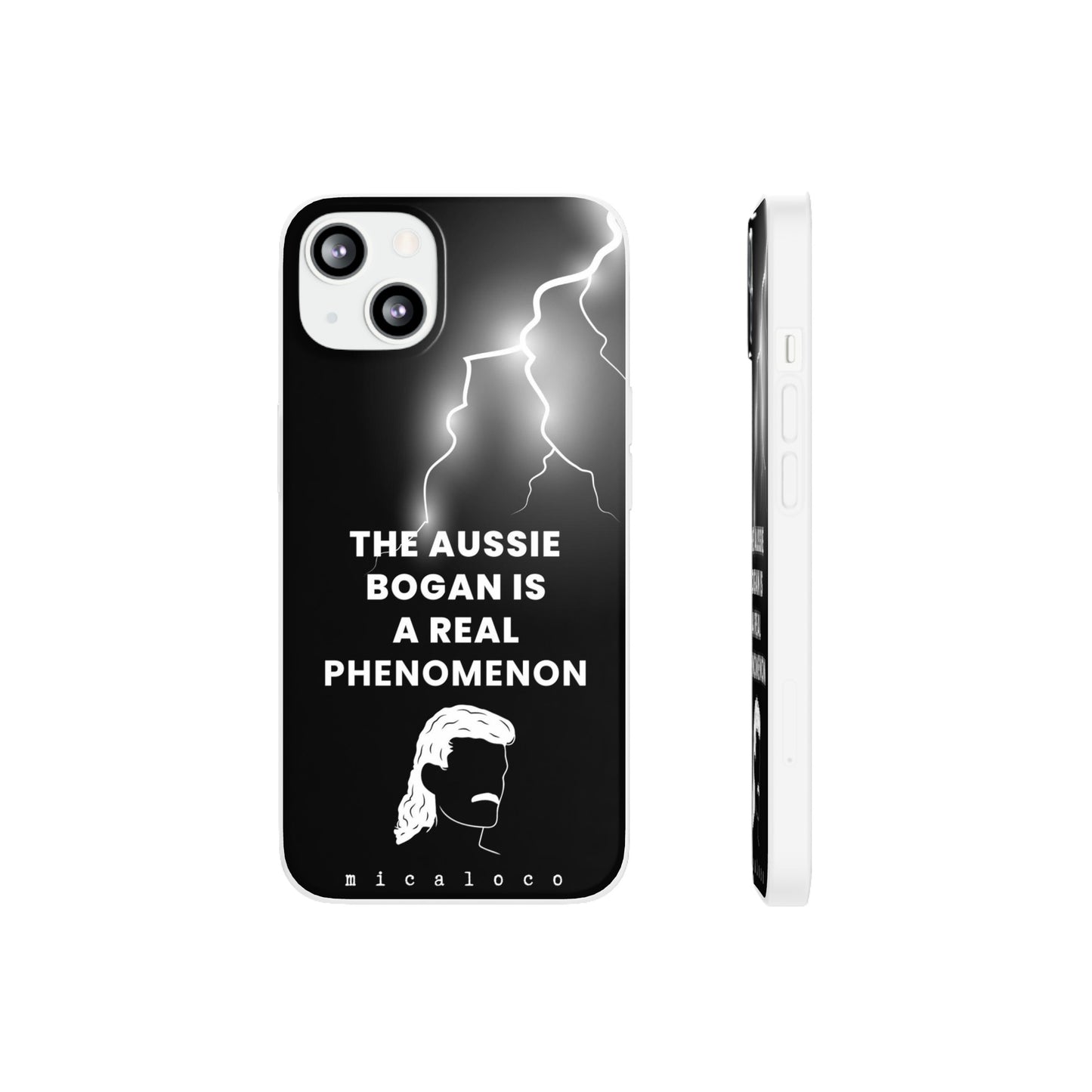 AUSSIE BOGAN PHENOMENON LIGHTENING BLACK FLEXI PH CASE