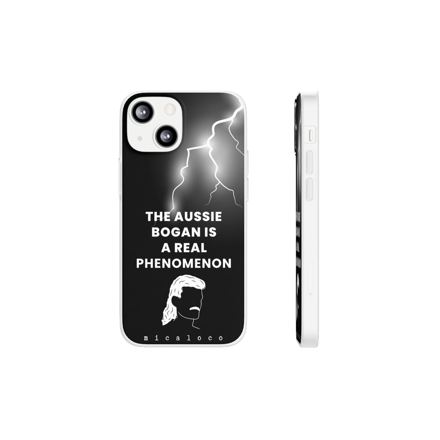 AUSSIE BOGAN PHENOMENON LIGHTENING BLACK FLEXI PH CASE