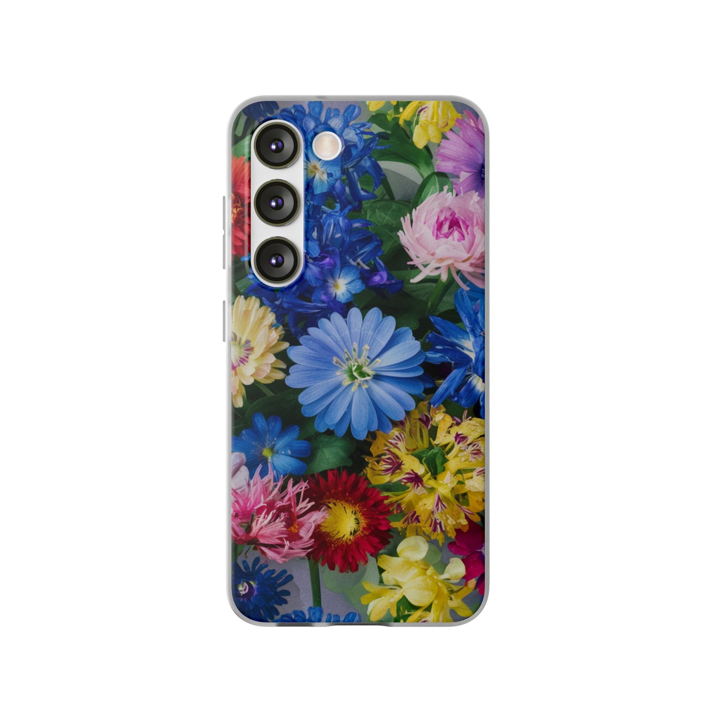 COLOURFUL FLOWER SAMSUNG FLEXI PHONECASE
