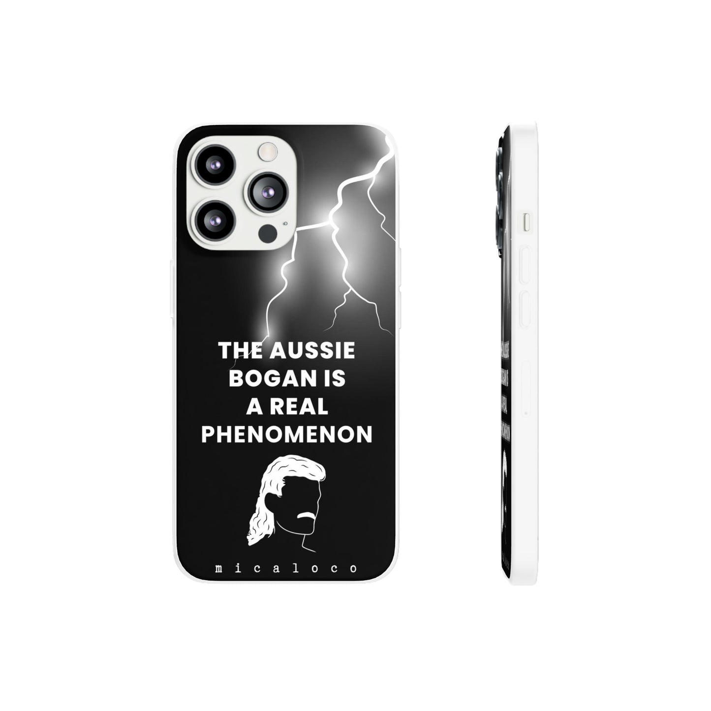 AUSSIE BOGAN PHENOMENON LIGHTENING BLACK FLEXI PH CASE