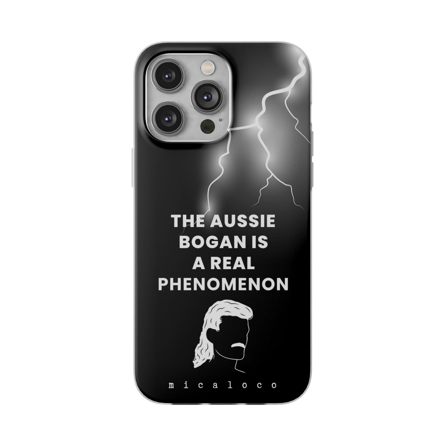 AUSSIE BOGAN PHENOMENON LIGHTENING BLACK FLEXI PH CASE