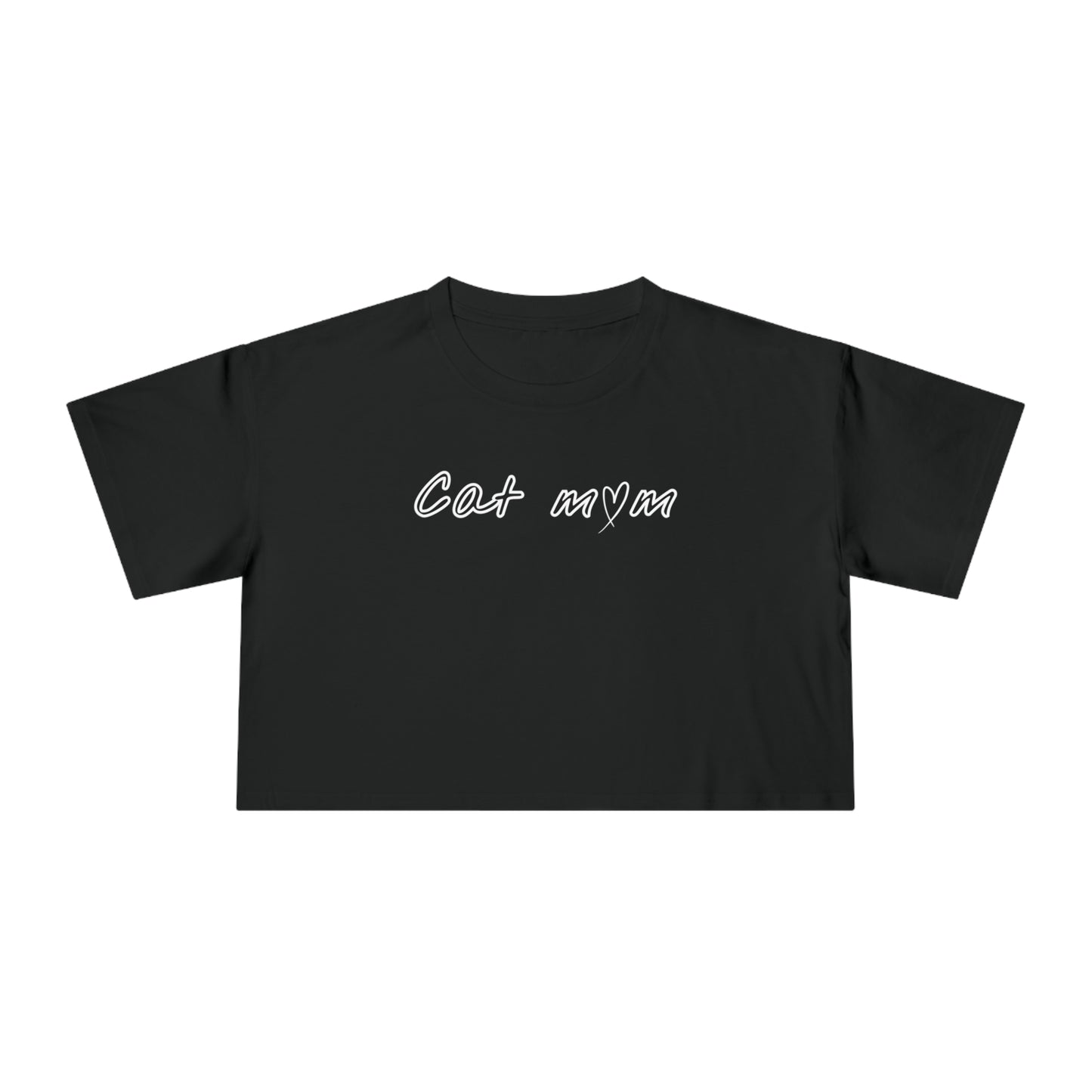 CAT MOM CROP T-SHIRT